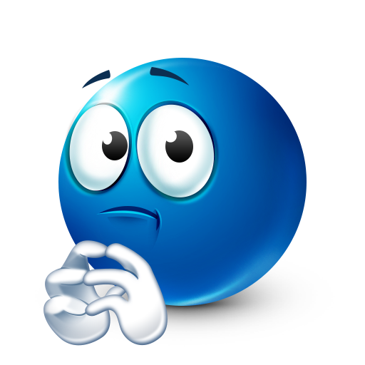 Shy Blue Emoji / Emoji with side eyes and touching fingers in a waiting manner represent shyness and expecting a reaction to happen. The second meaning is a subtle judgmental look to the opponent.